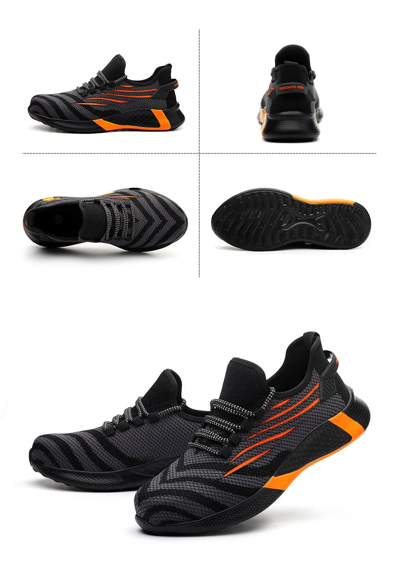 MOVEWEAR Men’s Lightweight Steel Toe Safety Work Shoes