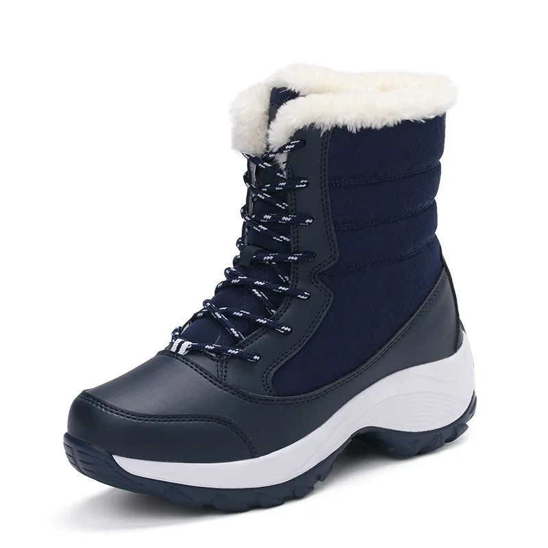 MOVEWEAR Women’s Platform Fur-Lined Winter Snow Boots
