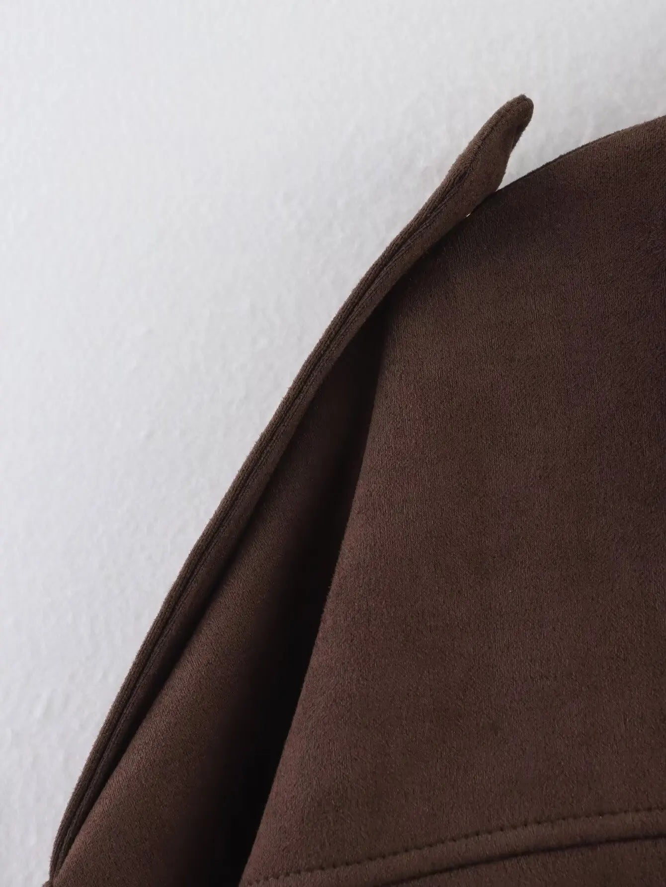 MOVEWEAR Suede Zipper Bomber Jacket for Women