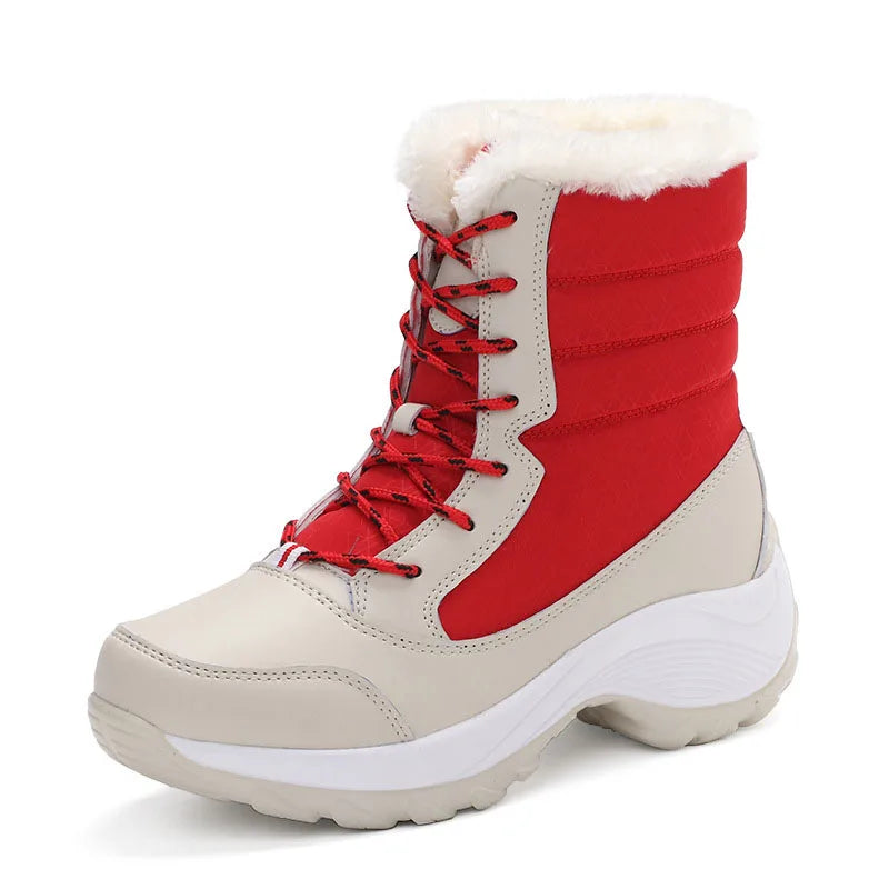 MOVEWEAR Women’s Platform Fur-Lined Winter Snow Boots