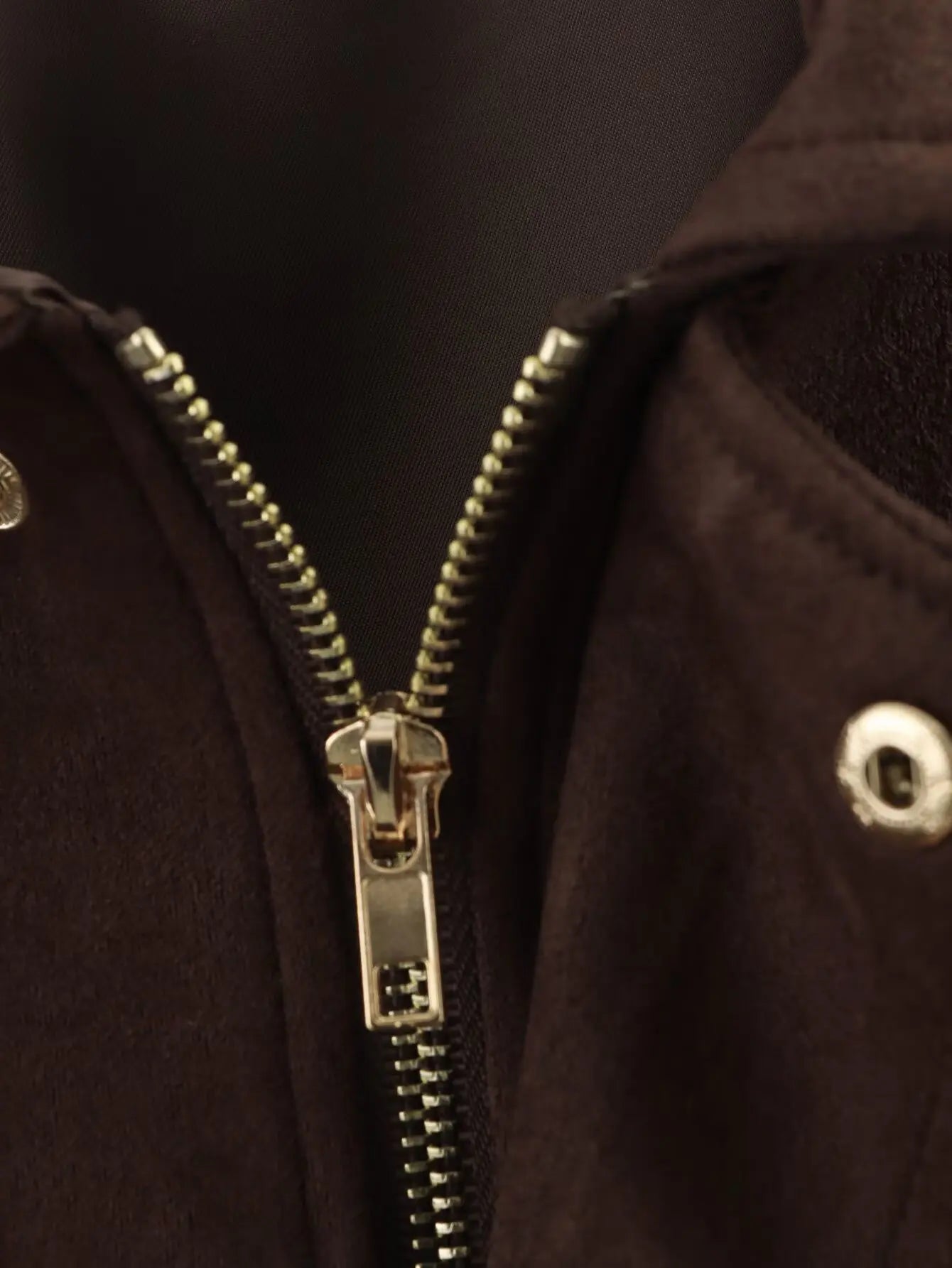 MOVEWEAR Suede Zipper Bomber Jacket for Women - MOVEWEAR