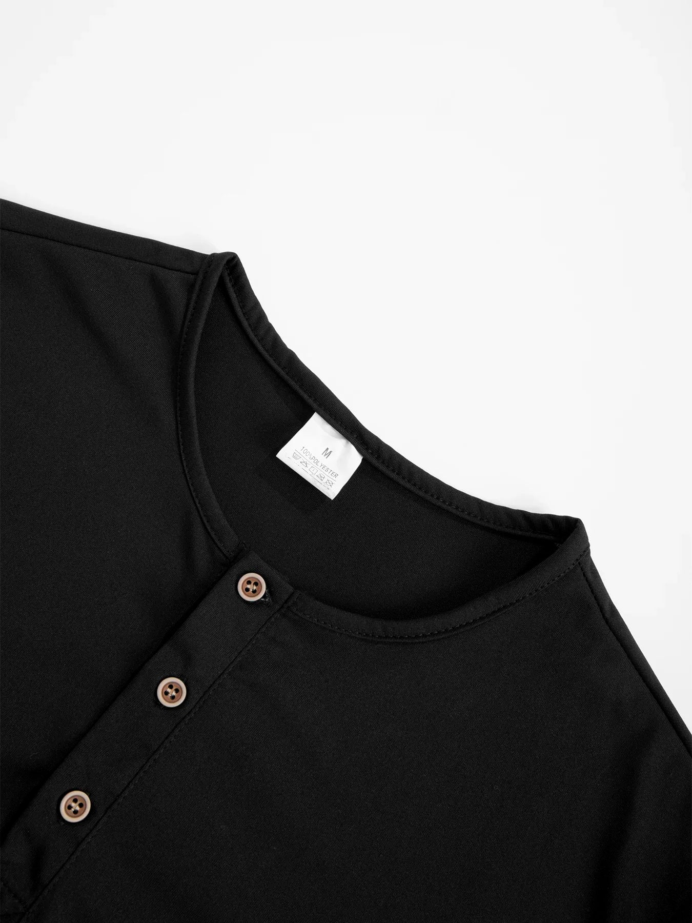 MOVEWEAR Long Sleeve Henley T-Shirt - MOVEWEAR