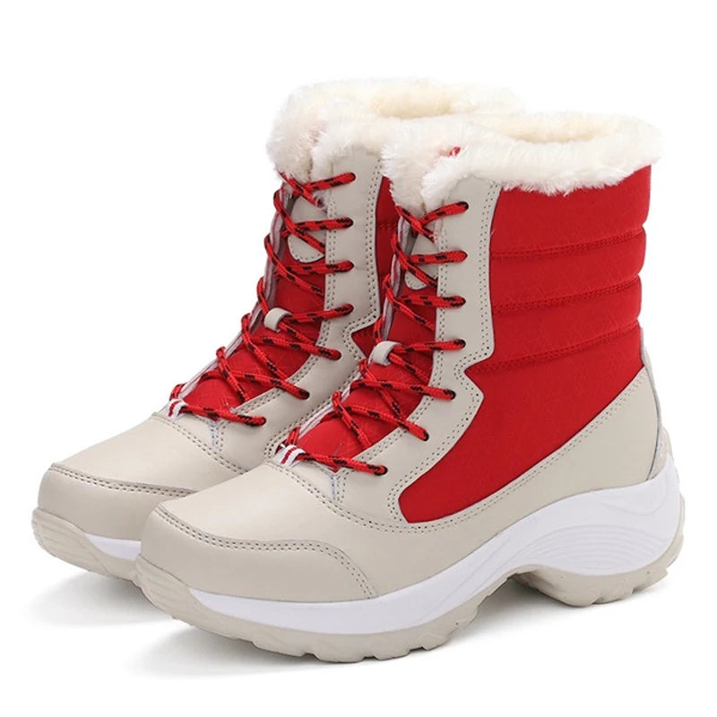 MOVEWEAR Women’s Platform Fur-Lined Winter Snow Boots