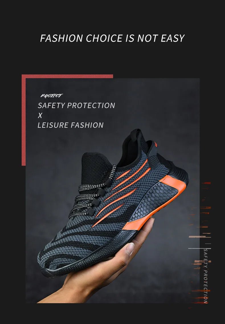 MOVEWEAR Men’s Lightweight Steel Toe Safety Work Shoes - MOVEWEAR