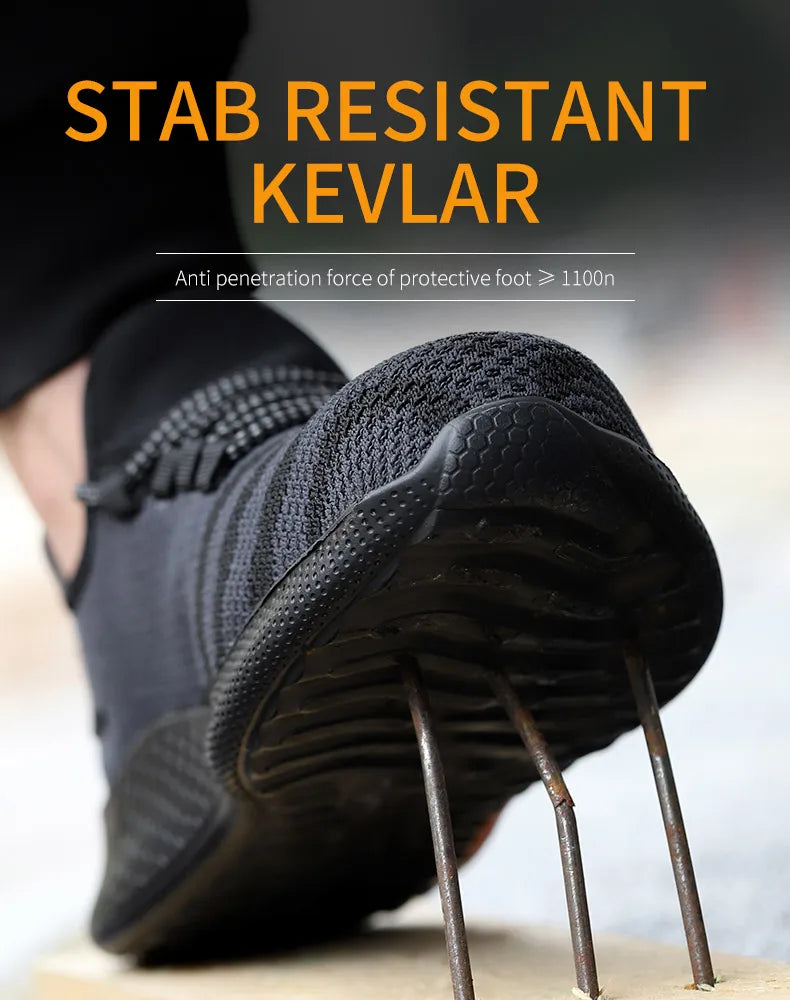 MOVEWEAR Men’s Lightweight Steel Toe Safety Work Shoes