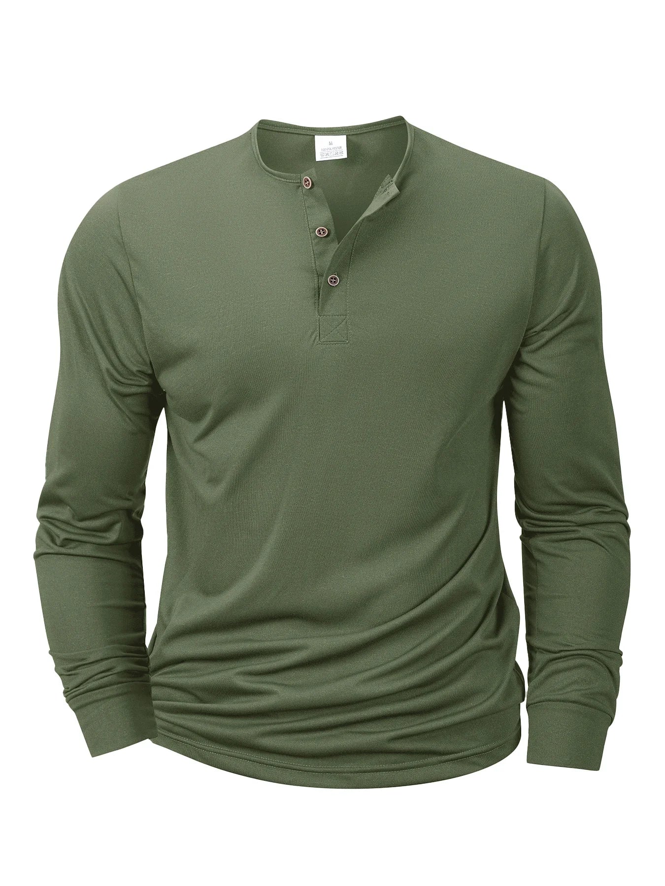 MOVEWEAR Long Sleeve Henley T-Shirt - MOVEWEAR