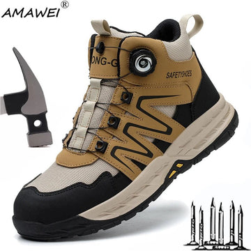 MOVEWEAR Men’s Steel Toe Indestructible Work Boots - MOVEWEAR