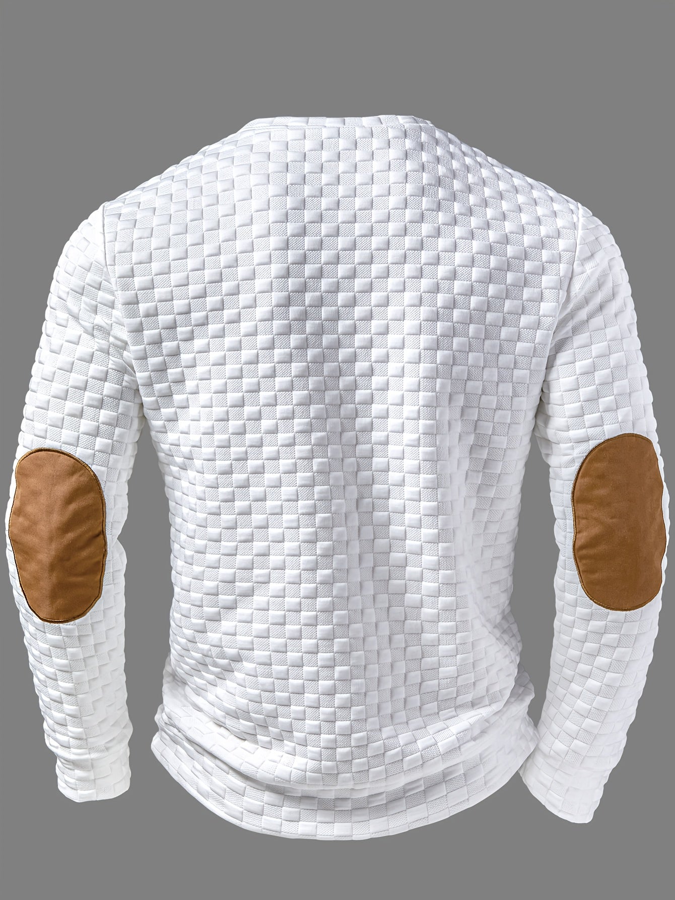 MOVEWEAR Men’s Color Block Textured Knit Long Sleeve Shirt