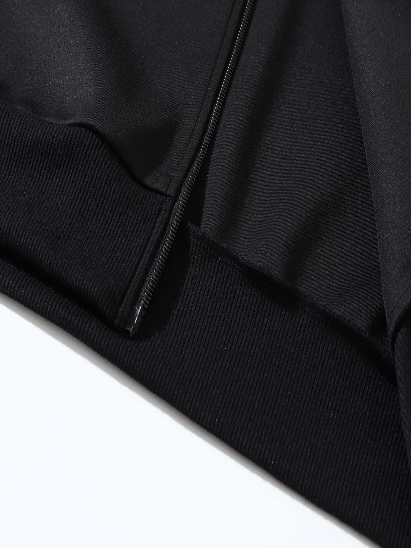 MOVEWEAR Men’s “Klein” Printed Stand - Collar Jacket Two - Piece Set - MOVEWEAR