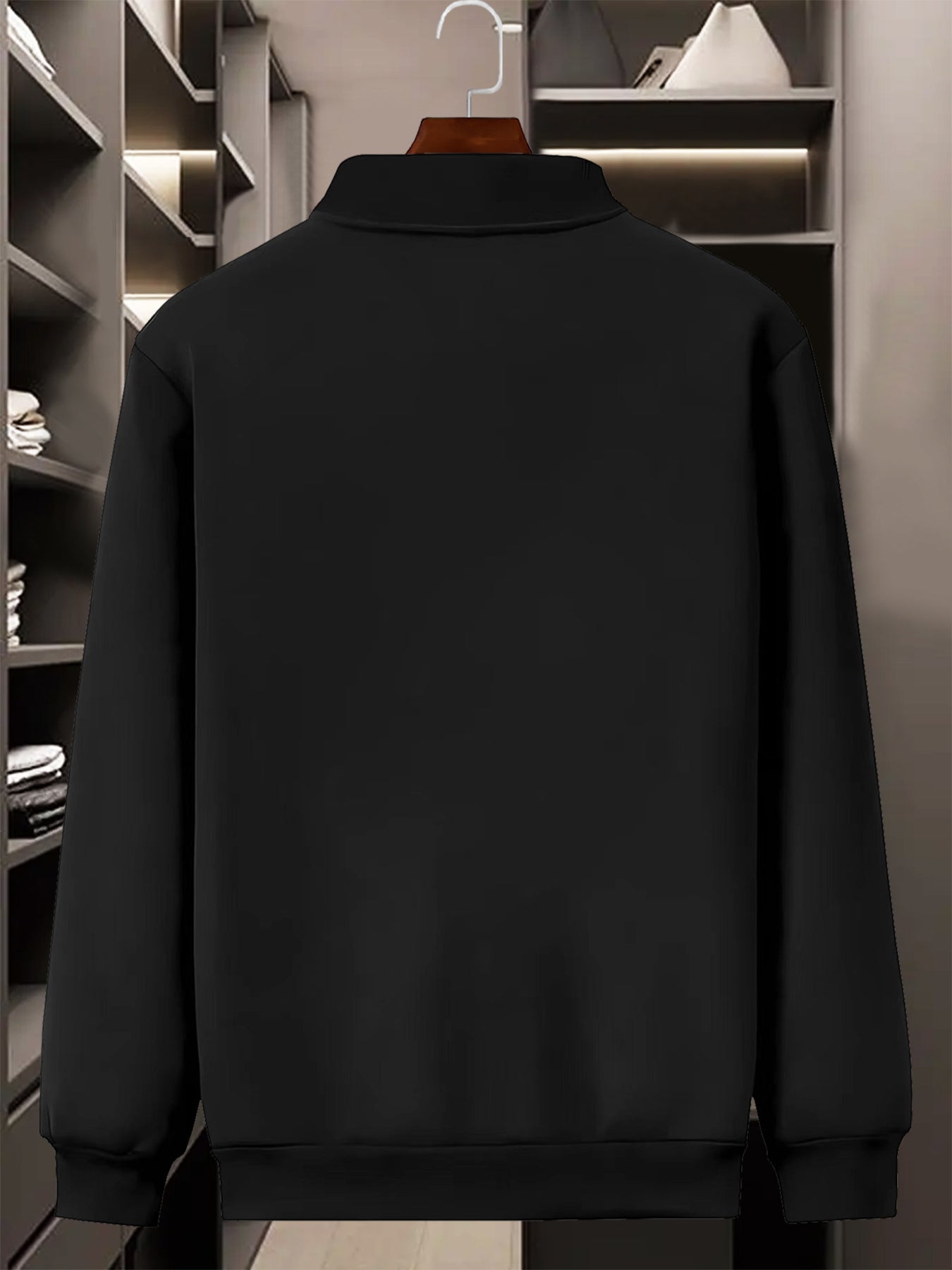 MOVEWEAR Men’s “Klein” Printed Stand - Collar Jacket Two - Piece Set - MOVEWEAR